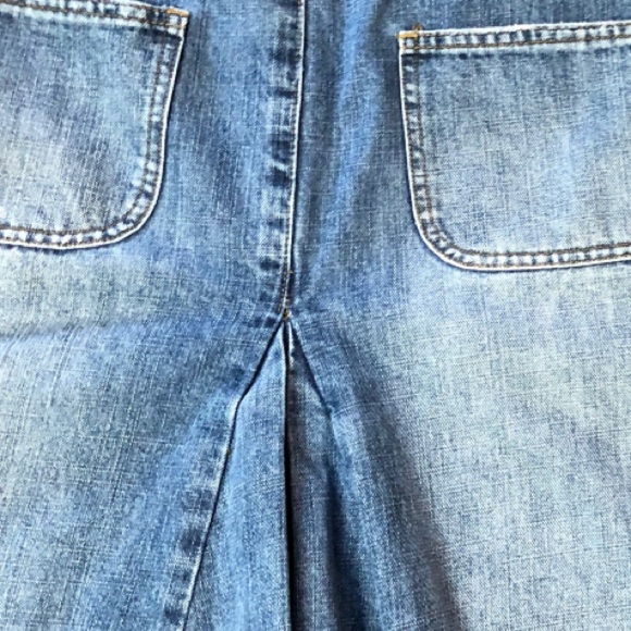 Revolt 15 Long Maxi Blue Jean Skirt Distressed Reconstructed Rave Punk Rock - Picture 9 of 13